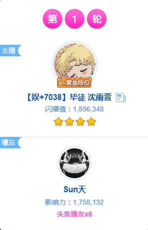 185万!沈雨萱喜获4星头条