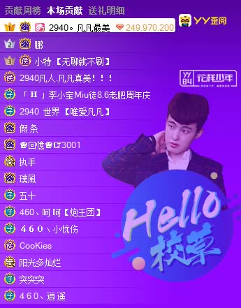 凡凡连续斩获两个头条