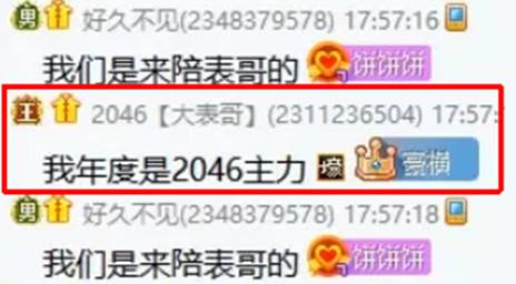 神豪放话，年度将是2046的主力