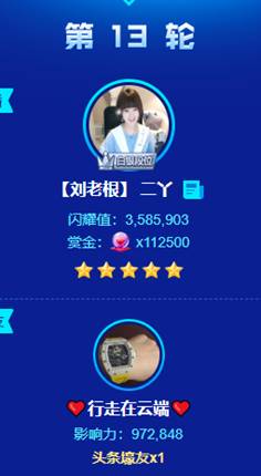 众大哥豪刷,二丫怒夺5星头条
