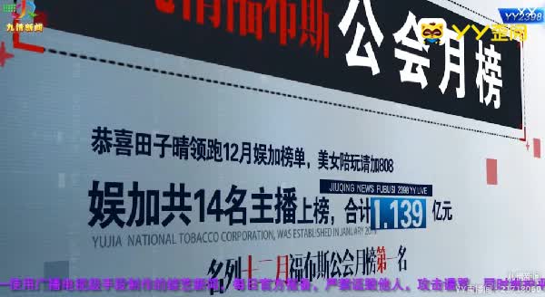 12月份公会月榜出炉!
