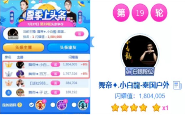 舞帝内战,小白龙险被百万锹翻盘