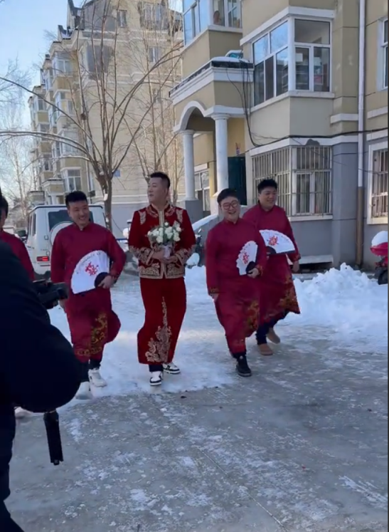 韩雅乐婚礼现场，接亲沈美嘉！