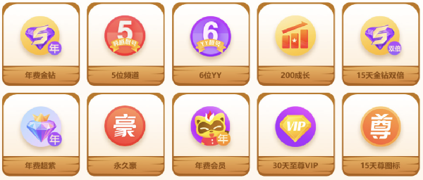 5位频道、6位YY、年费金钻速来！