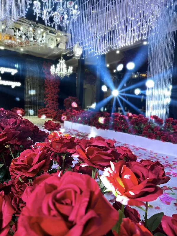 婚礼成谢亲友，雅乐晒婚礼现场照