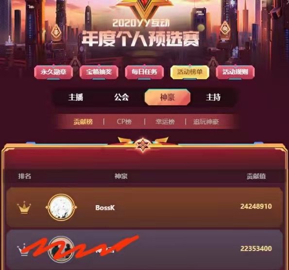 King哥秒年度神豪第一 公会第二